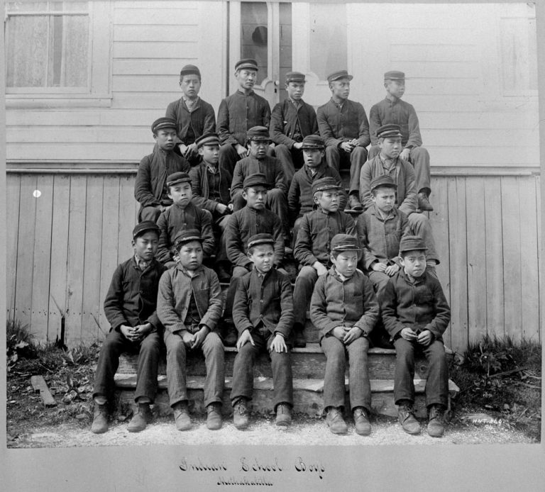 [Students attending the Metlakatla Indian Residential School, British ...